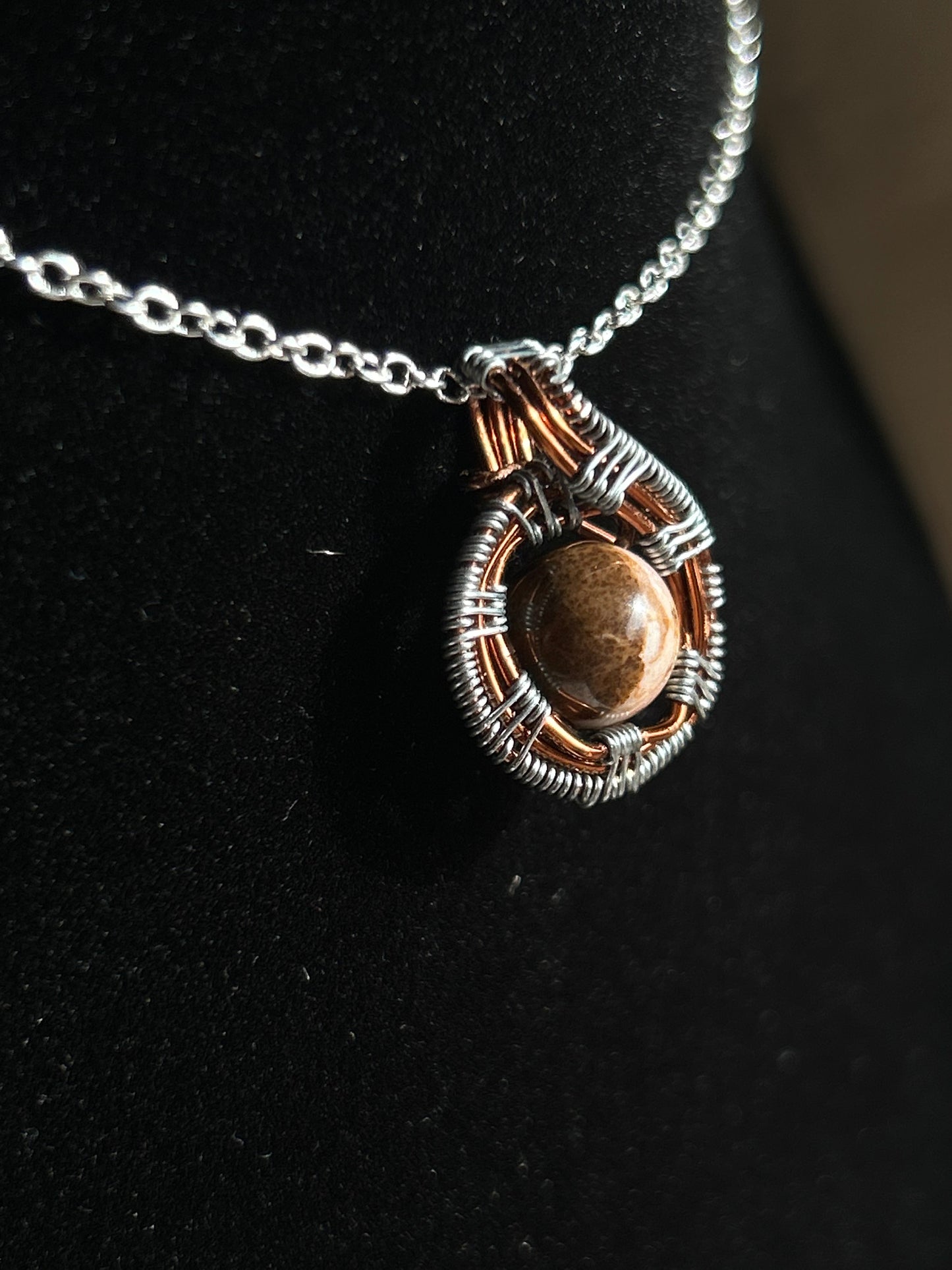 Natural Picture Jasper stone Necklace