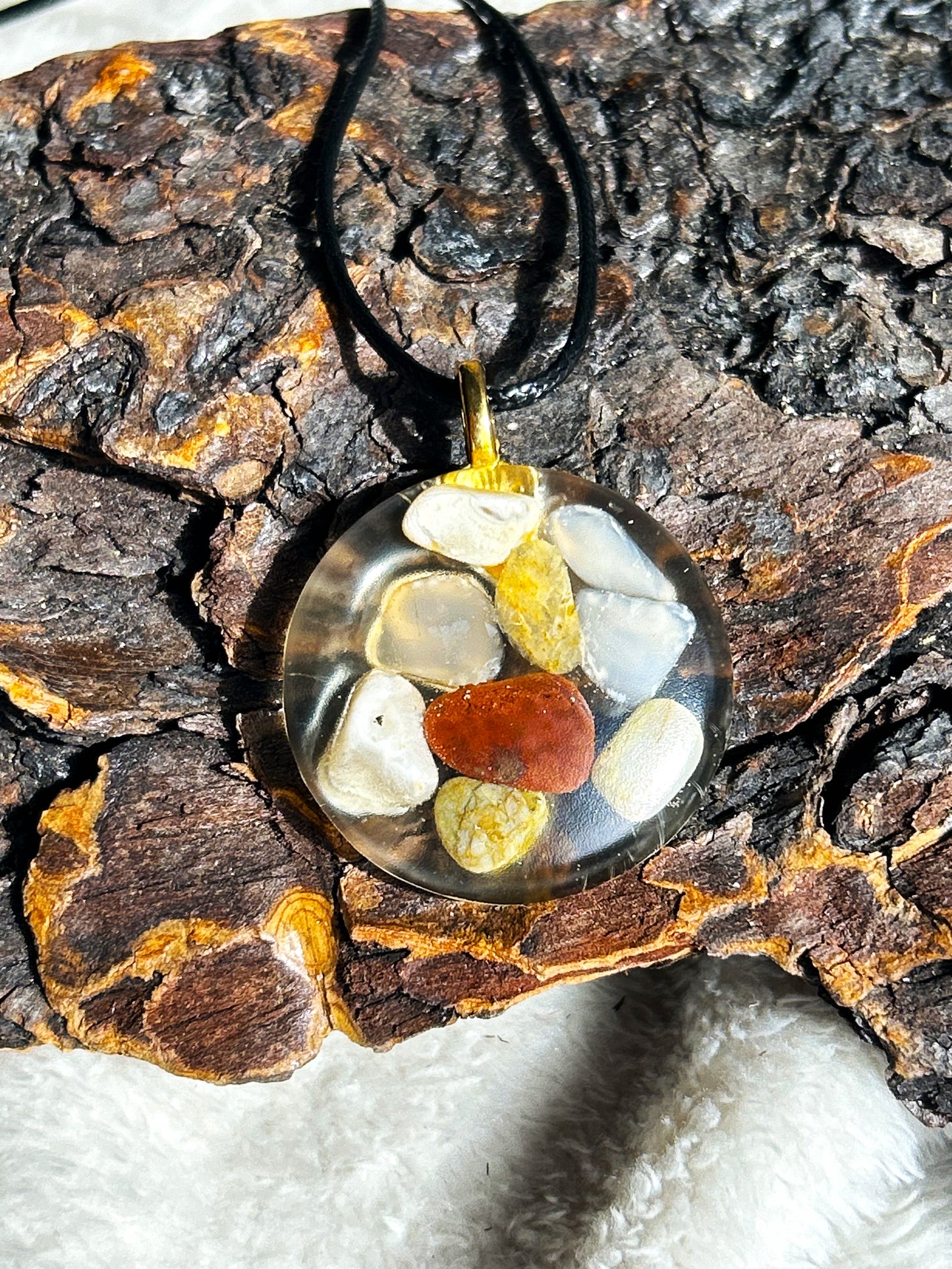 Cluster of Agate and Jasper Necklace