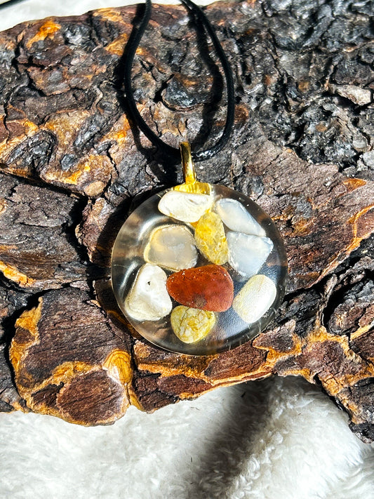 Cluster of Agate and Jasper Necklace