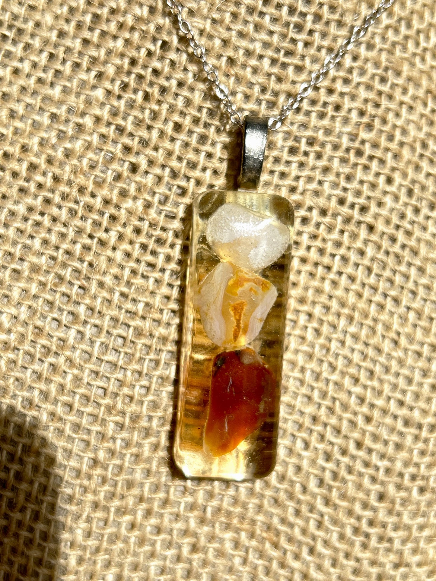 Cluster of Agate and Cornelian Necklace