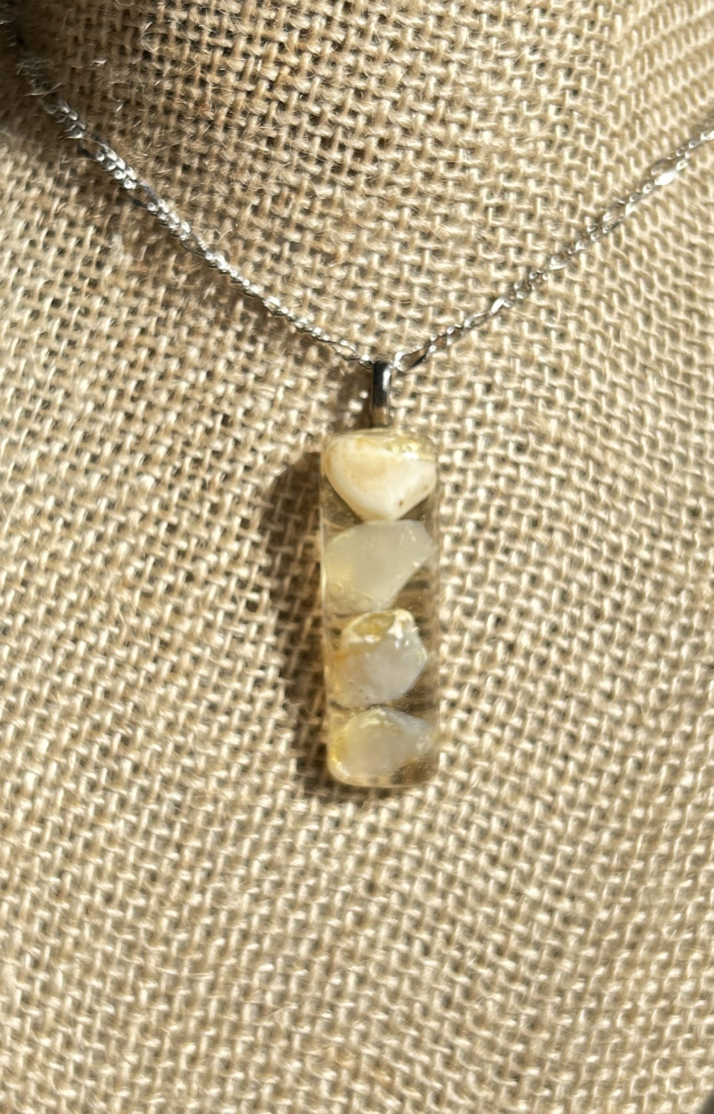 Cluster Tower of Agate Necklace