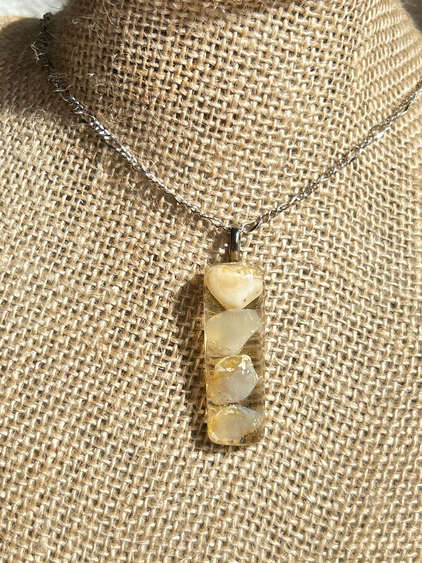 Cluster Tower of Agate Necklace