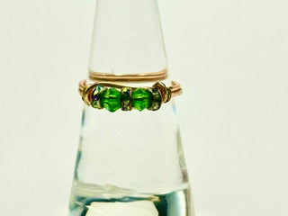 Classic three stone set