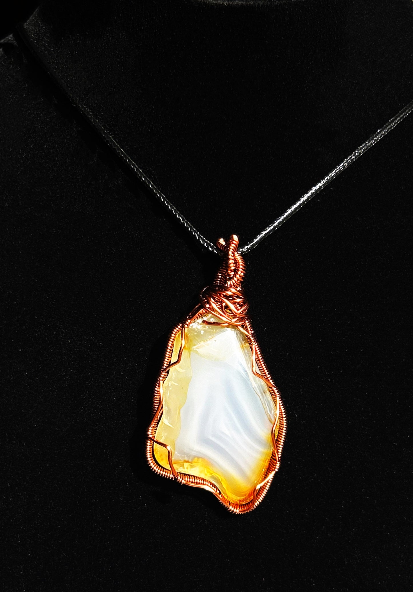 Banded Carnelian Agate Necklace