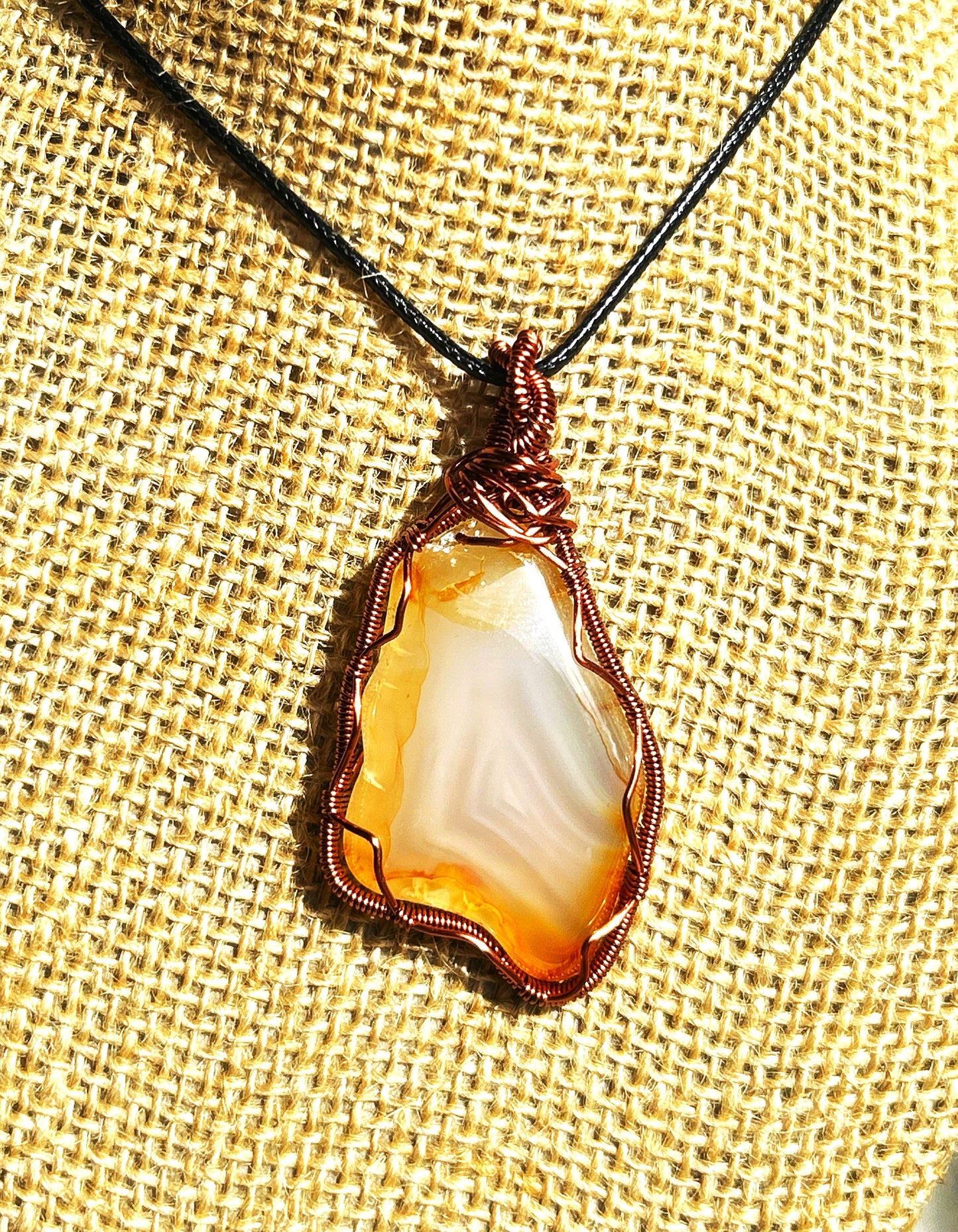 Banded Carnelian Agate Necklace