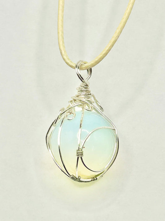 OPALITE SPHERE NECKLACE