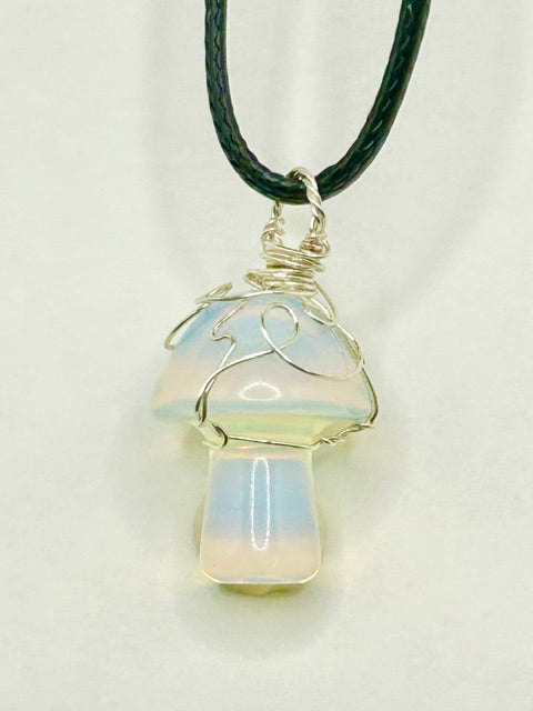 Quartz Mushroom Necklace