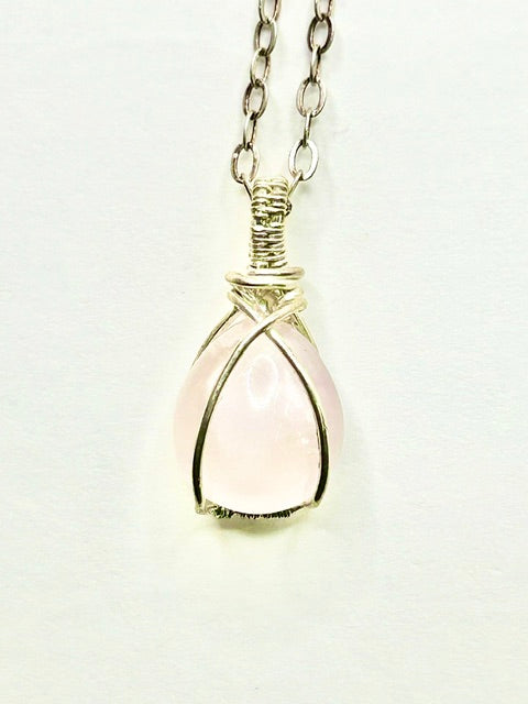 Sterling Silver Opal Necklace